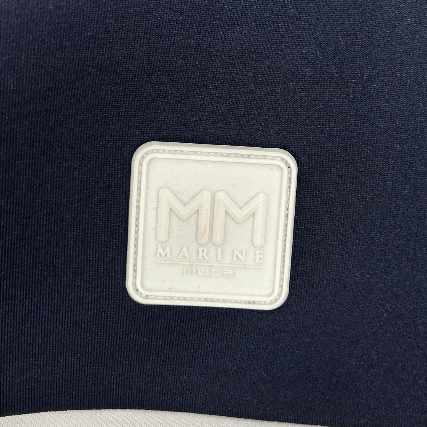 muta ムータ ネイビー×ホワイト×レッド トリコロール ボンディングパーカー ジャケット