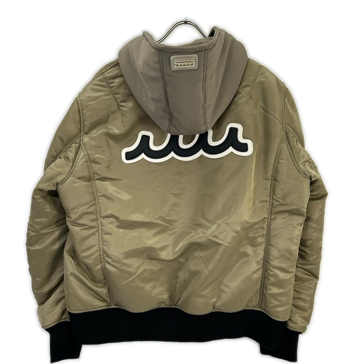 ACANTHUS アカンサス ×MUTA MARINE カーキ Nylon Hooded MA-1 ジャケット