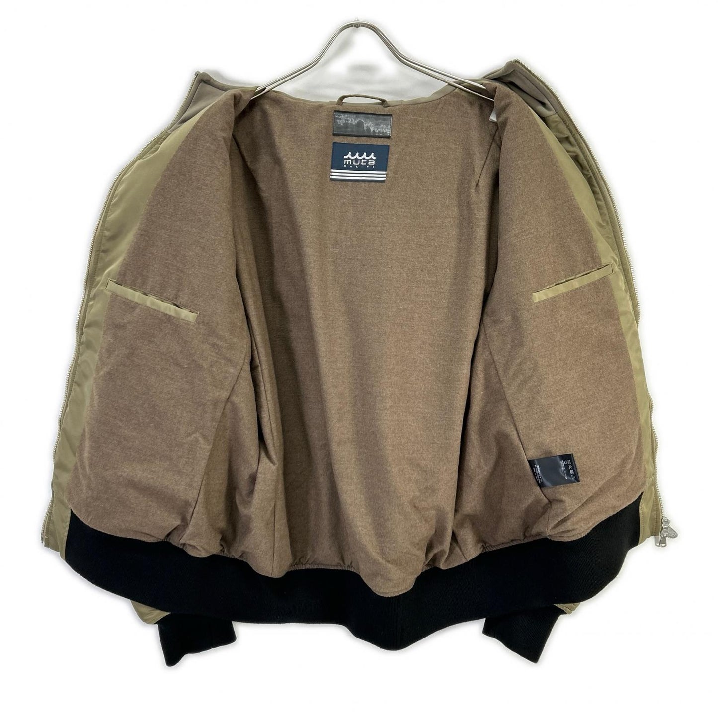ACANTHUS アカンサス ×MUTA MARINE カーキ Nylon Hooded MA-1 ジャケット