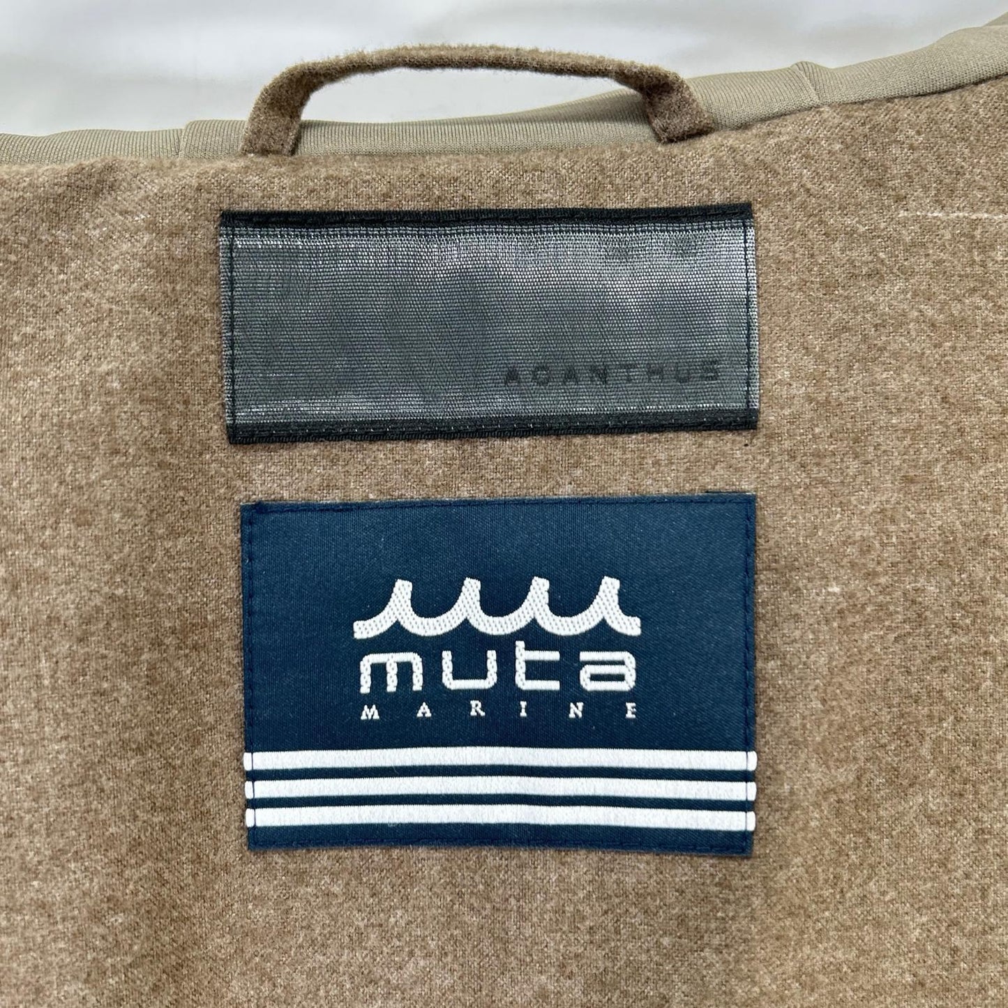 ACANTHUS アカンサス ×MUTA MARINE カーキ Nylon Hooded MA-1 ジャケット