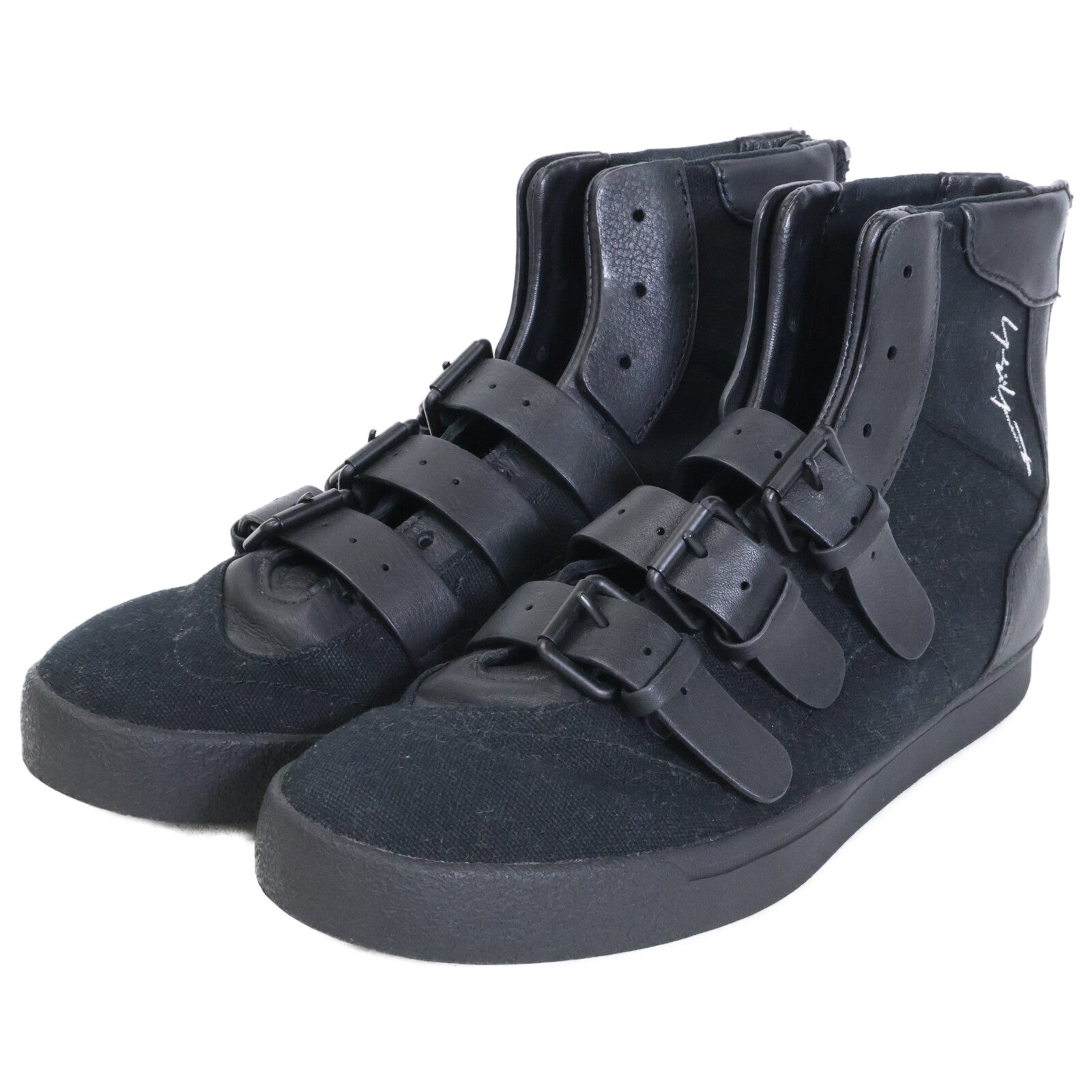 yohjiyamamoto ヨウジヤマモト x adidas アディダス EE6809 ベルト ハイカットスニーカー シューズ