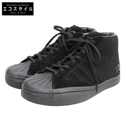 Y-3 ワイスリー ハイカットスニーカー シューズ レディース キャンバス ブラック 24cm FX0897 シューズ