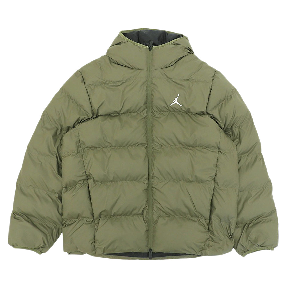 JORDAN excellent-condition BRKLN PUFFER JKT puffer hooded jacket men's khaki green XL FV7317-222 jacket