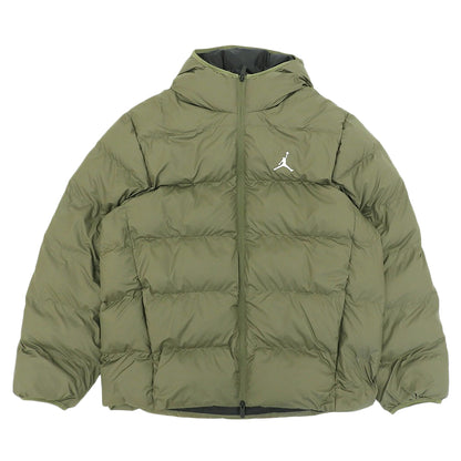 JORDAN excellent-condition BRKLN PUFFER JKT puffer hooded jacket men's khaki green XL FV7317-222 jacket