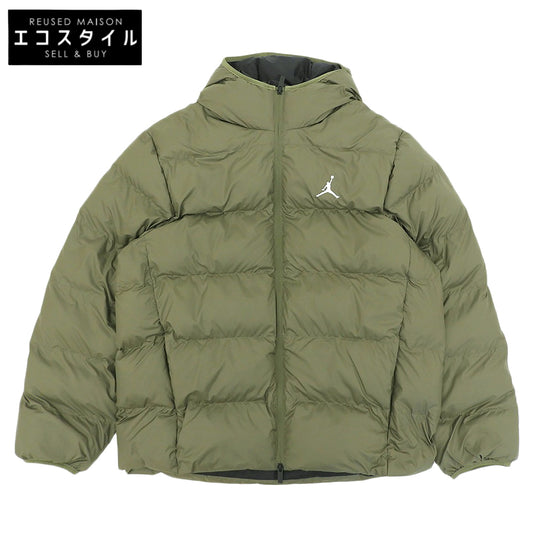 JORDAN excellent-condition BRKLN PUFFER JKT puffer hooded jacket men's khaki green XL FV7317-222 jacket