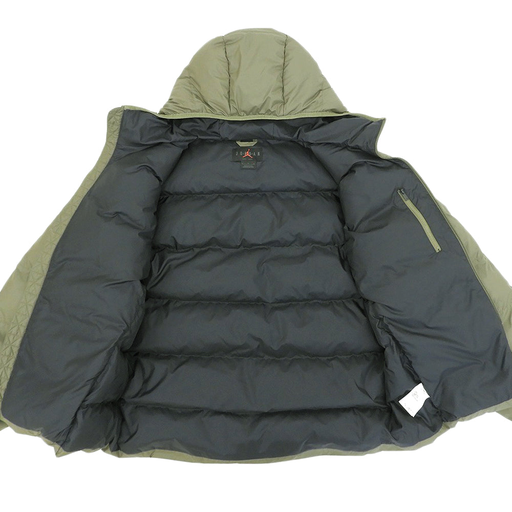 JORDAN ジョーダン 美品 BRKLN PUFFER JKT パファー フーデッド ジャケット メンズ カーキグリーン XL FV7317-222 ジャケット