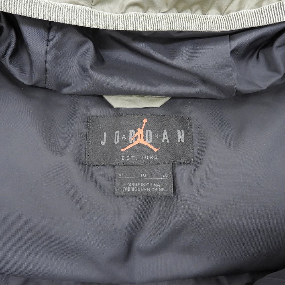 JORDAN ジョーダン 美品 BRKLN PUFFER JKT パファー フーデッド ジャケット メンズ カーキグリーン XL FV7317-222 ジャケット