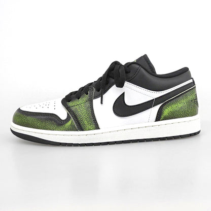 NIKE ナイキ 未使用 Air Jordan 1 Low Wear Away シューズ メンズ ホワイト/ブラック/グリーン 28.5cm シューズ