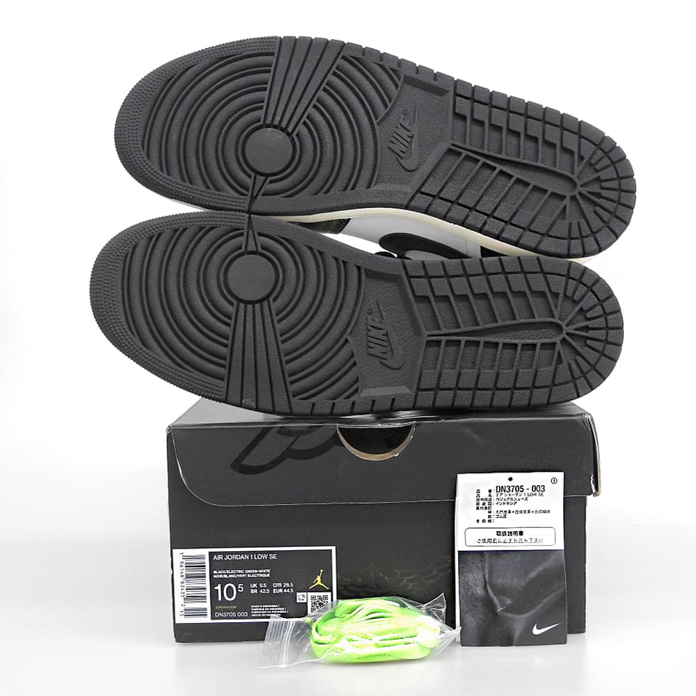 NIKE ナイキ 未使用 Air Jordan 1 Low Wear Away シューズ メンズ ホワイト/ブラック/グリーン 28.5cm シューズ