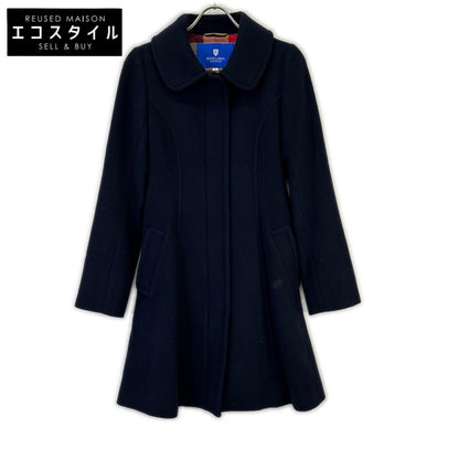 BLUE LABEL CRESTBRIDGE ブルーレーベルクレストブリッジ 55B27-667-29 ネイビー シングルベルテッドコート コート