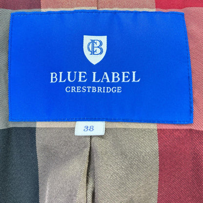 BLUE LABEL CRESTBRIDGE ブルーレーベルクレストブリッジ 55B27-667-29 ネイビー シングルベルテッドコート コート