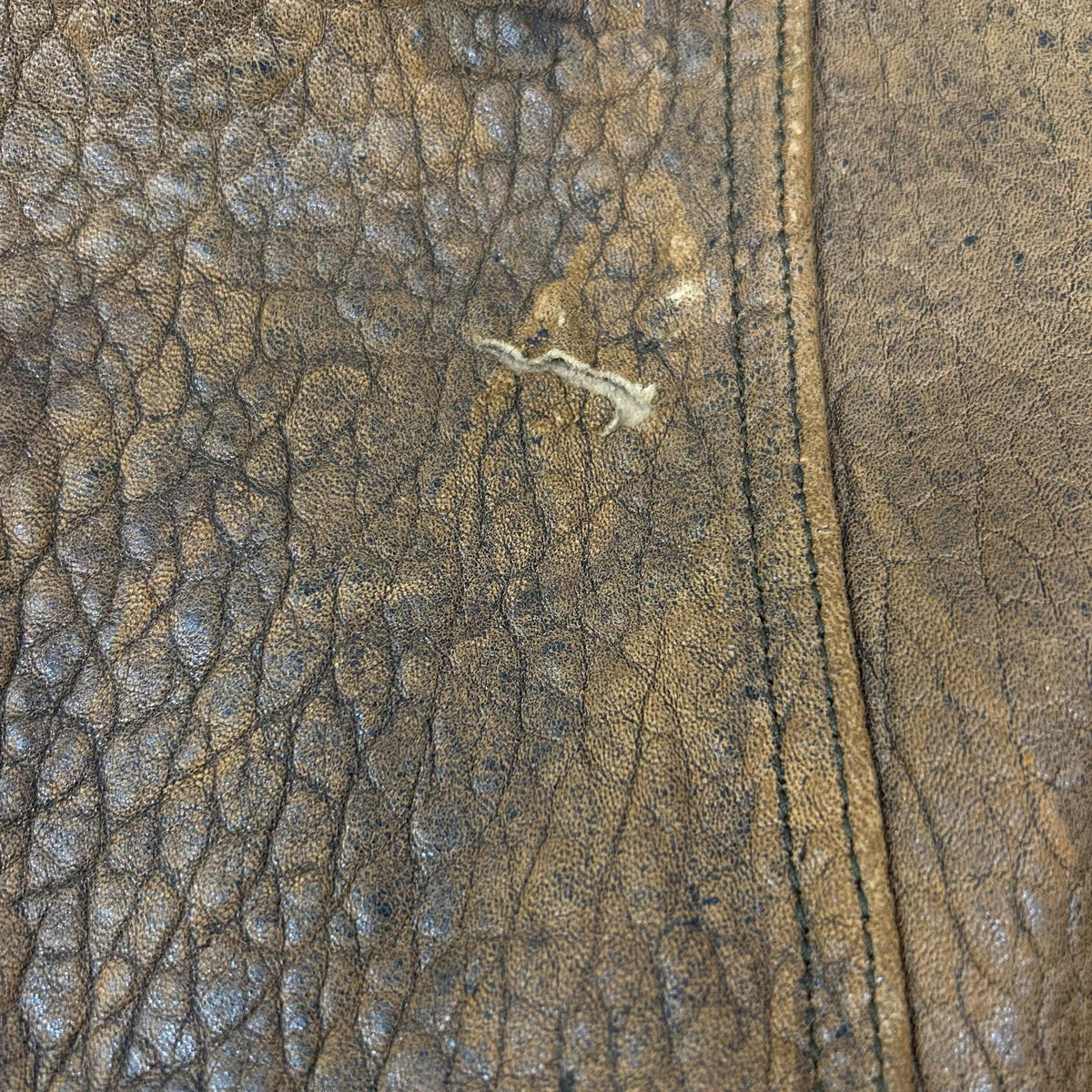 VINTAGE 【AEROPOSTAL】 Brown Leather Shearling Flight Jacket Jacket