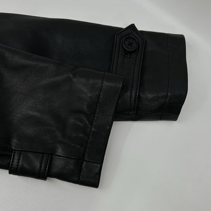 Burberry Black Label バーバリーブラックレーベル ブラック ラビットファー ラムレザー ジャケット ジャケット