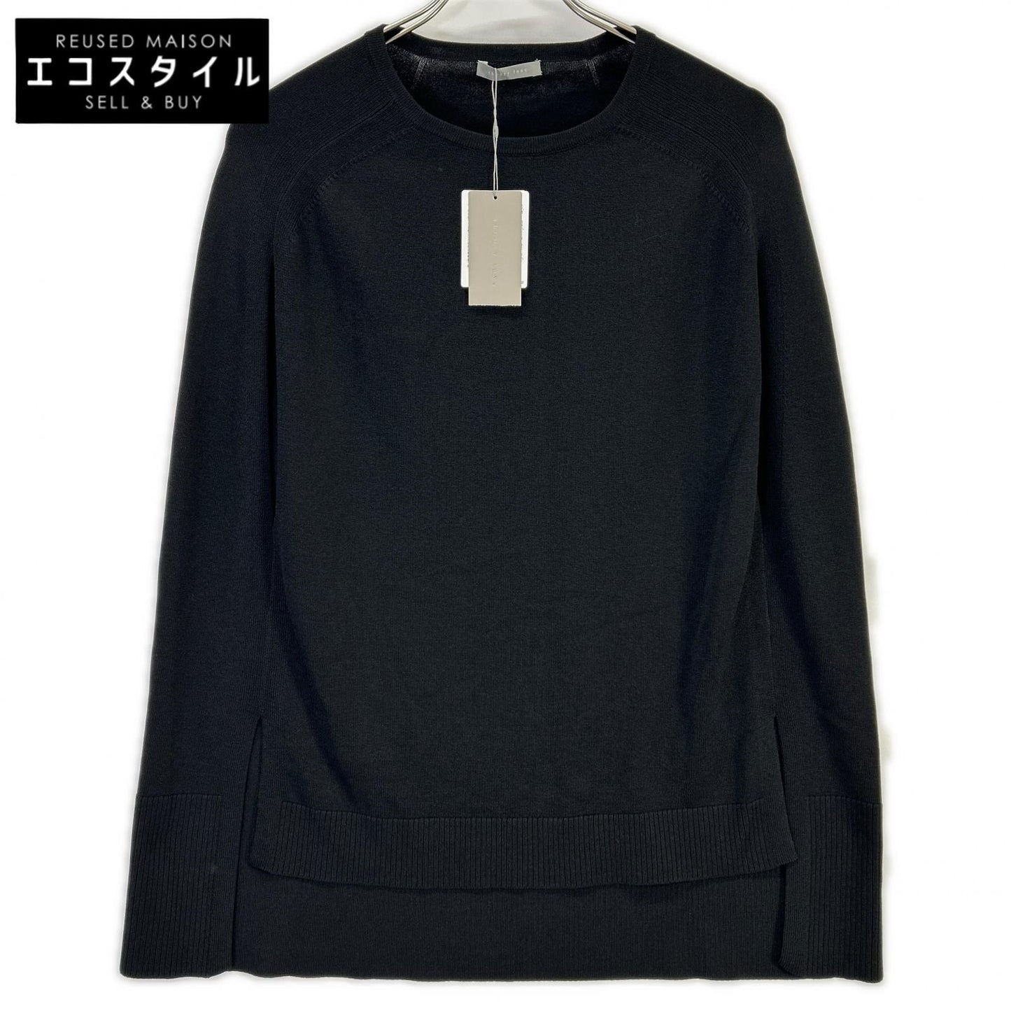 theory luxe セオリーリュクス 03-3201730 23SS ブラック ニット トップス
