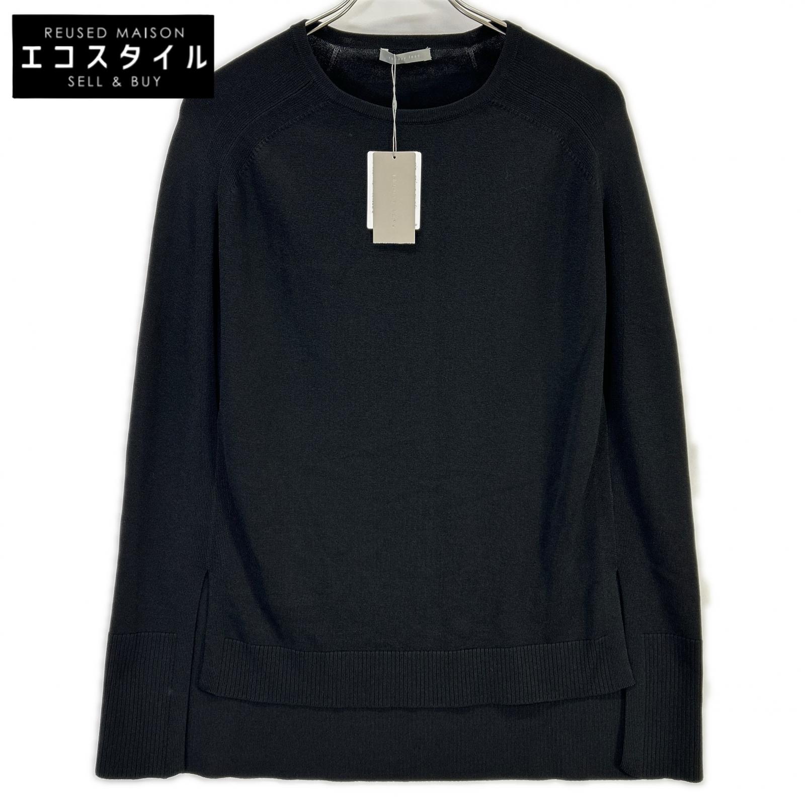 theory luxe セオリーリュクス 03-3201730 23SS ブラック ニット トップス