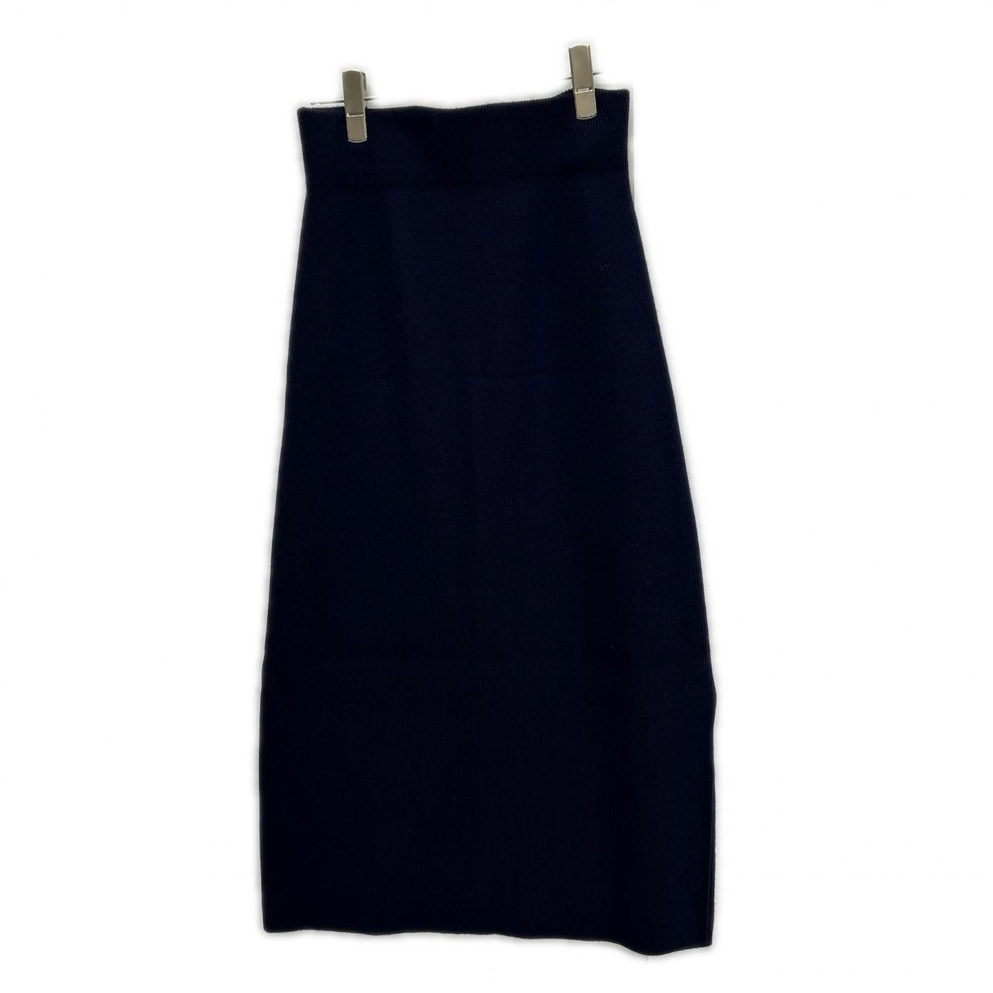 theory luxe Theory Luxe 03-2307717-890 23 Navy Rib-Knit Skirt Skirt