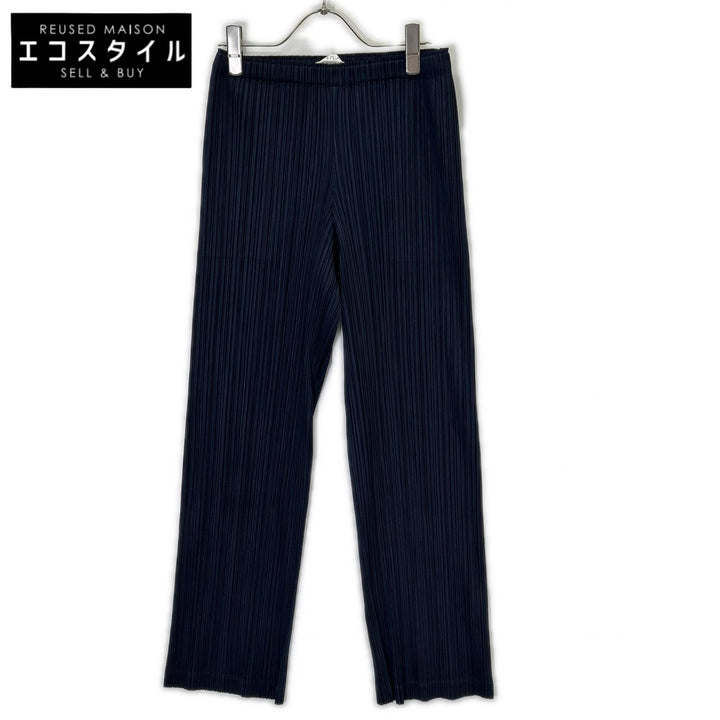 PLEATS PLEASE プリーツプリーズ 13年製 PP33-JF404 ネイビー リラックスパンツ ボトムス