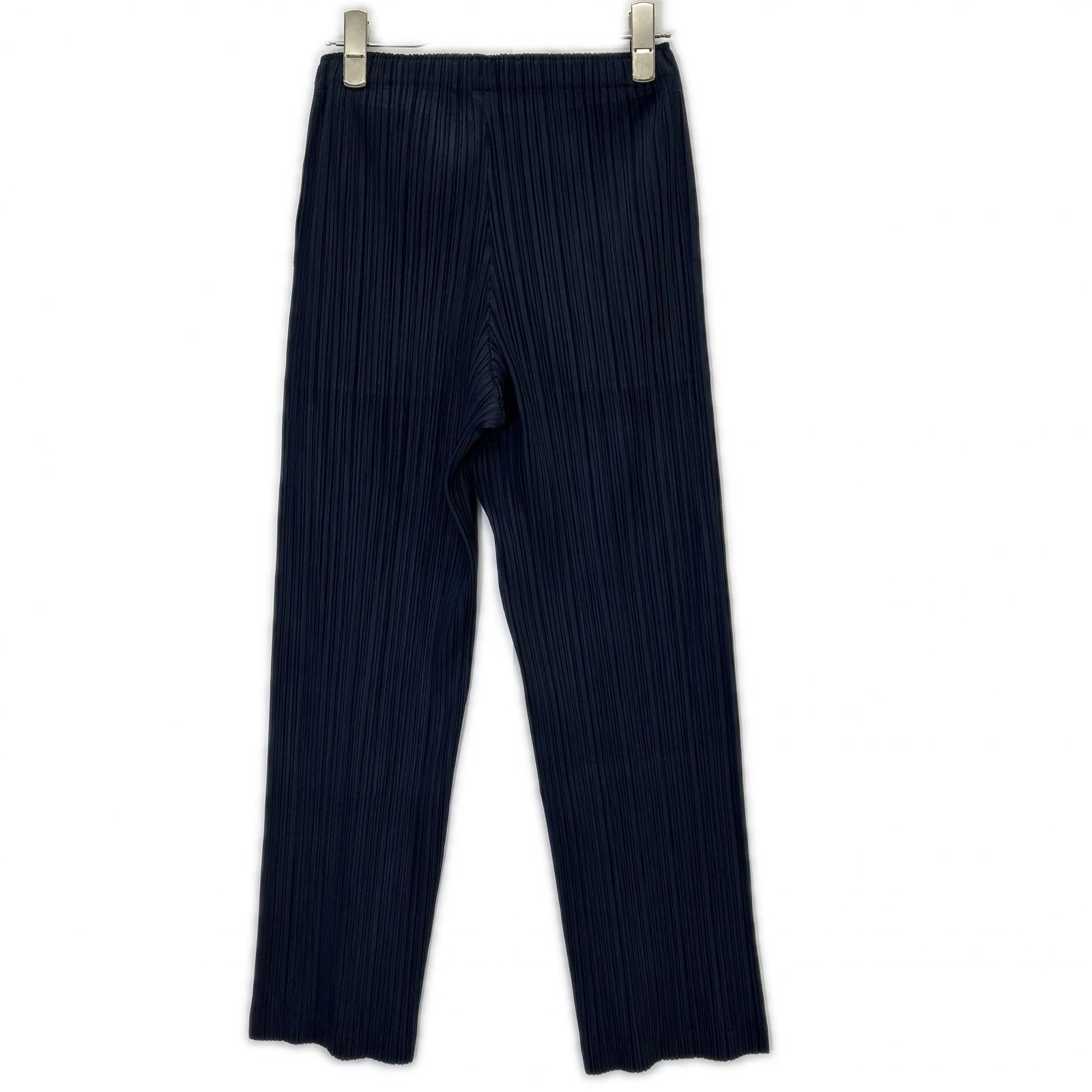 PLEATS PLEASE プリーツプリーズ 13年製 PP33-JF404 ネイビー リラックスパンツ ボトムス