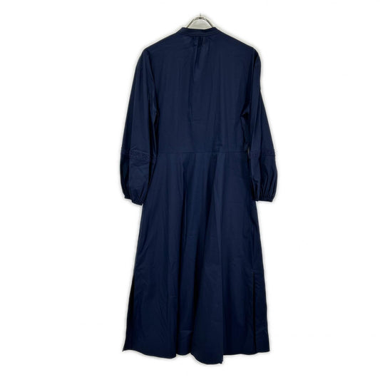 LAUREN RALPH LAUREN navy clothing with walnut buttons and embroidery dress dress