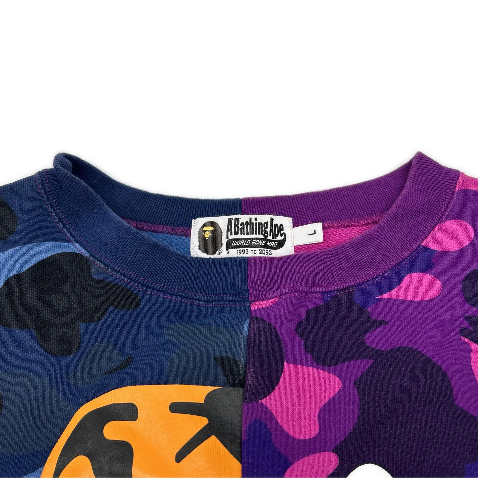A BATHING APE アベイシングエイプ マルチカラー シャークスウェット トップス