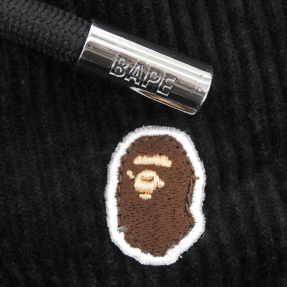 A BATHING APE アベイシングエイプ コーデュロイパンツ ボトムス メンズ ブラック L ボトムス