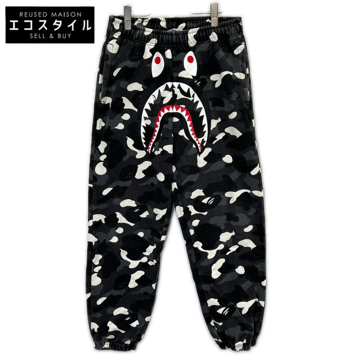 A BATHING APE アベイシングエイプ グレー シャークパンツ ボトムス