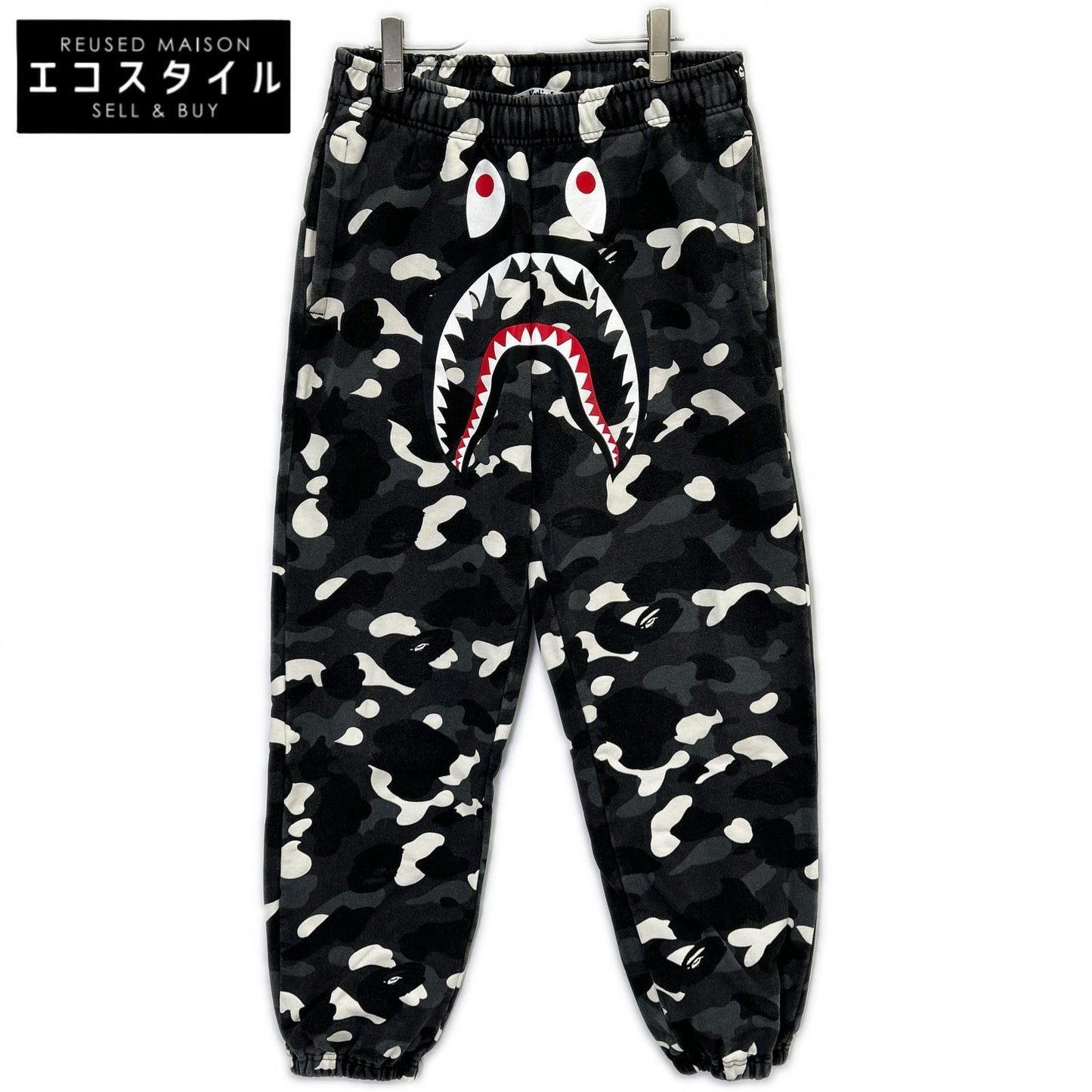 A BATHING APE アベイシングエイプ グレー シャークパンツ ボトムス