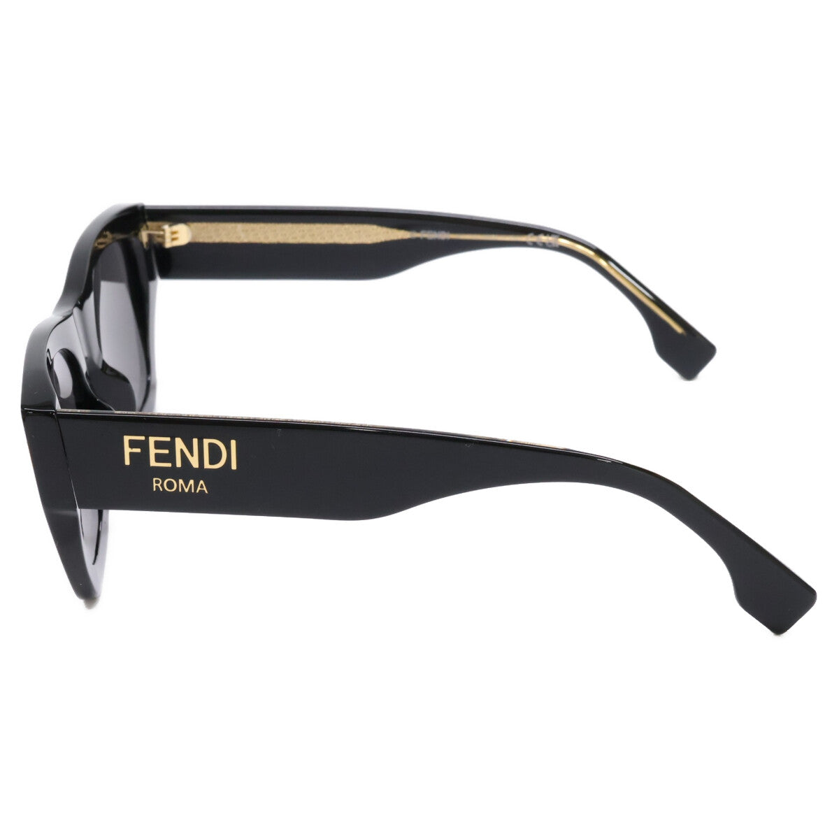 FENDI フェンディ 【美品】FE40100I 01A ROMA スクエアシェイプ サングラス