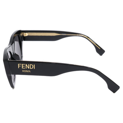FENDI フェンディ 【美品】FE40100I 01A ROMA スクエアシェイプ サングラス