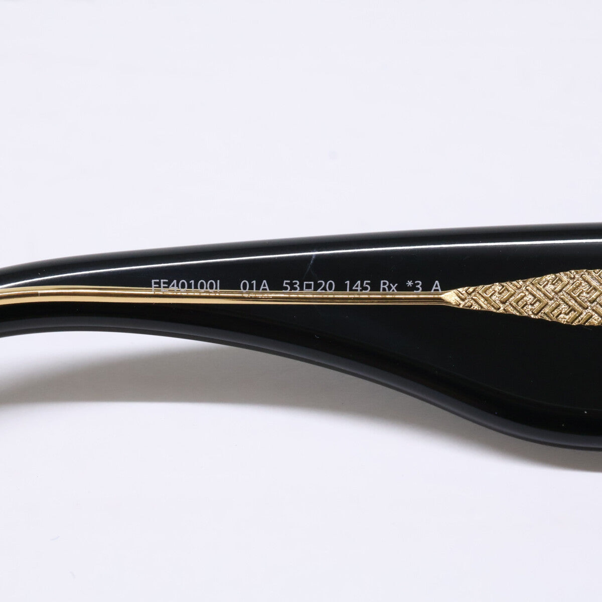 FENDI フェンディ 【美品】FE40100I 01A ROMA スクエアシェイプ サングラス