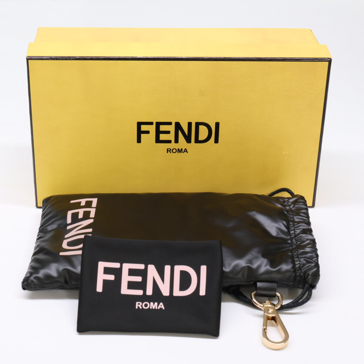 FENDI フェンディ 【美品】FE40100I 01A ROMA スクエアシェイプ サングラス