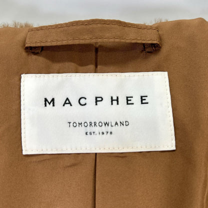 MACPHEE マカフィー 12084408231 ブラウン リサイクルボア フーデッドコート コート