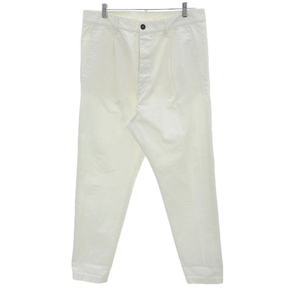 DSQUARED2 ディースクエアード One Pleat チノ パンツ コットン ボトムス メンズ ホワイト 50 S71KB0684 S41794 ボトムス