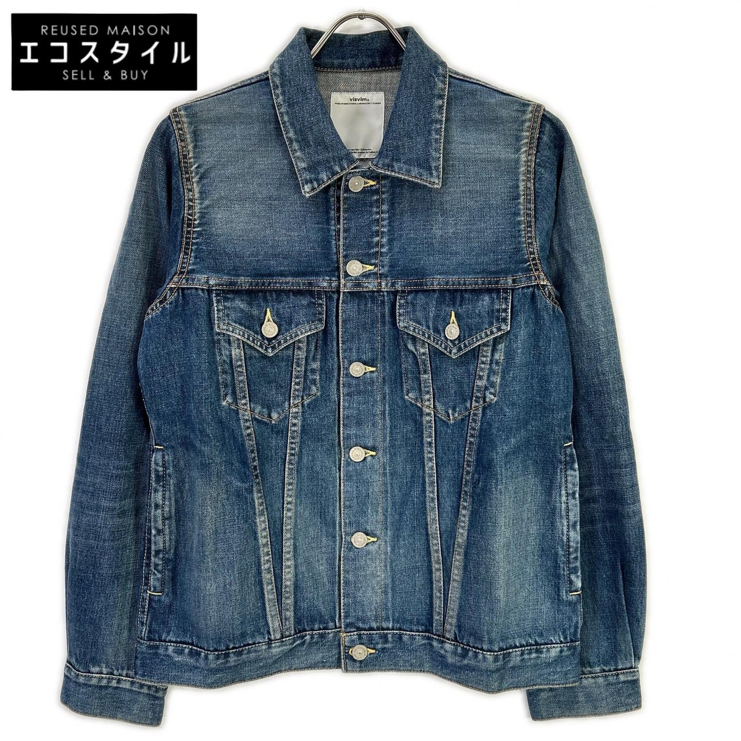 VISVIM ビズビム 0115105006003 15ss　103 JKT DAMAGED ブルー デニムジャケット ジャケット