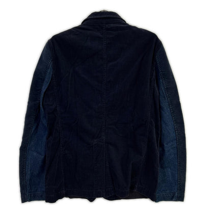 COMMEdesGARCONS SHIRT コムデギャルソンシャツ S22169 14年製 ネイビー コットン×コーデュロイ ジャケット ジャケット