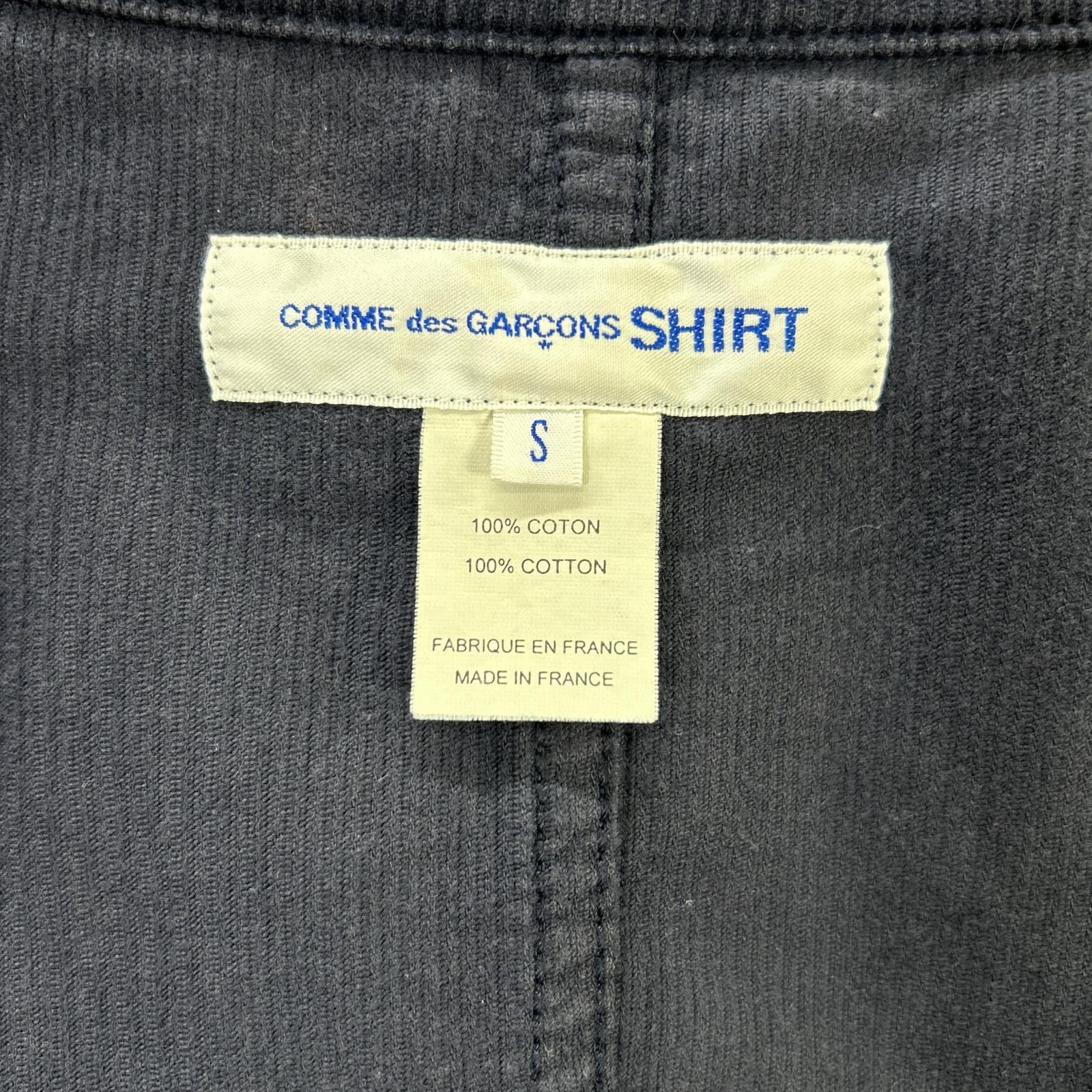 COMMEdesGARCONS SHIRT コムデギャルソンシャツ S22169 14年製 ネイビー コットン×コーデュロイ ジャケット ジャケット