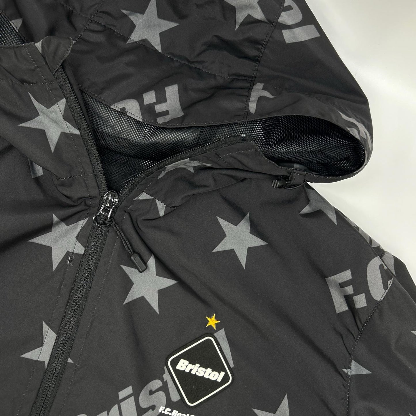 F.C.Real Bristol エフシーリアルブリストル FCRB-160021 ブラック×グレー 16SS STAR WARM UP JACKET ジャケット
