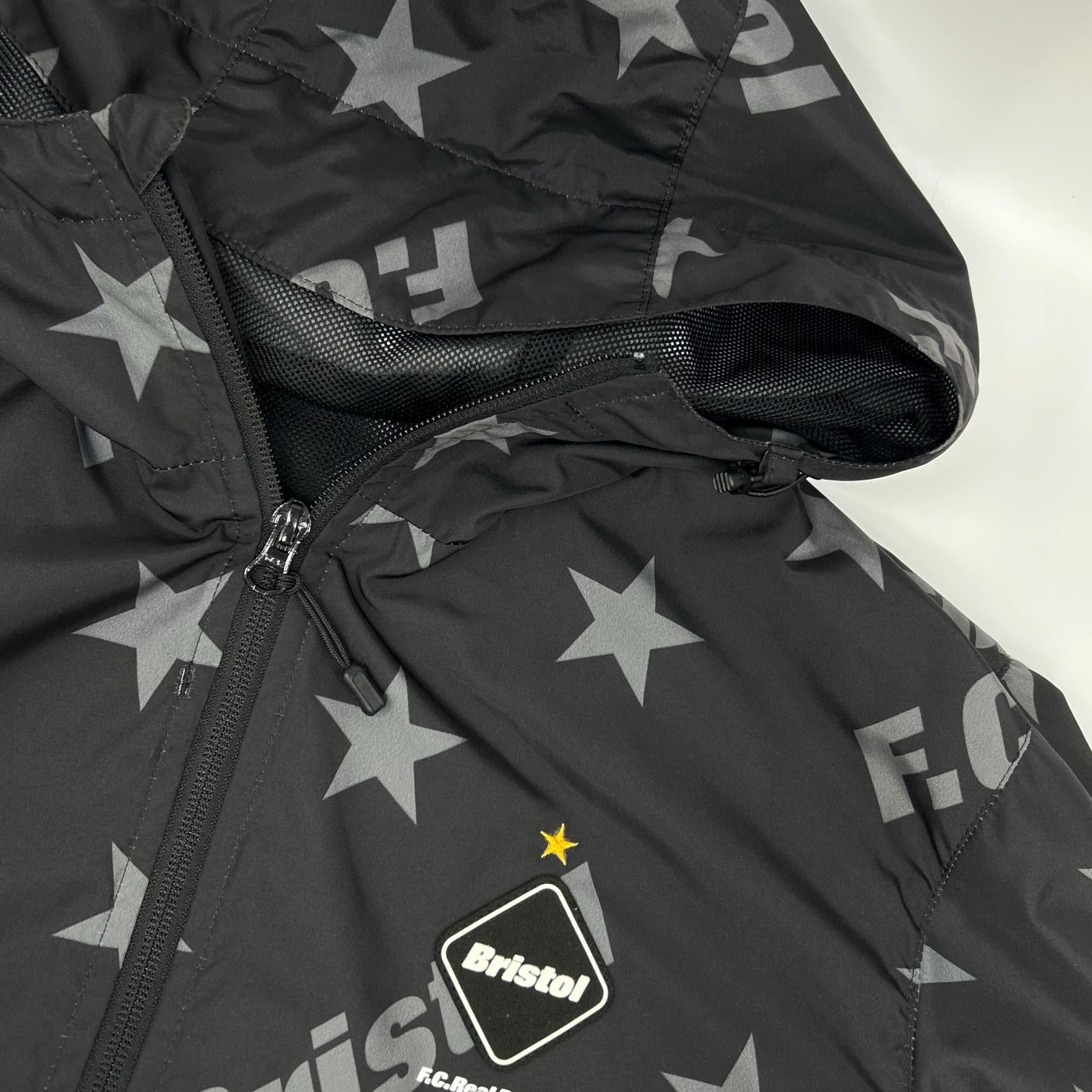 F.C.Real Bristol エフシーリアルブリストル FCRB-160021 ブラック×グレー 16SS STAR WARM UP JACKET ジャケット