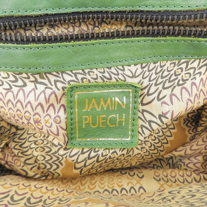 JAMIN PUECH ジャマンピュエッシュ 刺繍 パッチワーク がまぐち バッグ ハンドバッグ レディース グリーン系 ハンドバッグ