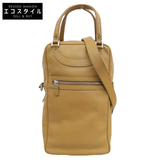 JACQUES LE CORRE ジャックルコー 美品 リスボン ミニ ボストンバッグ 2WAY ショルダー ハンドバッグ メンズ ブラウン ハンドバッグ