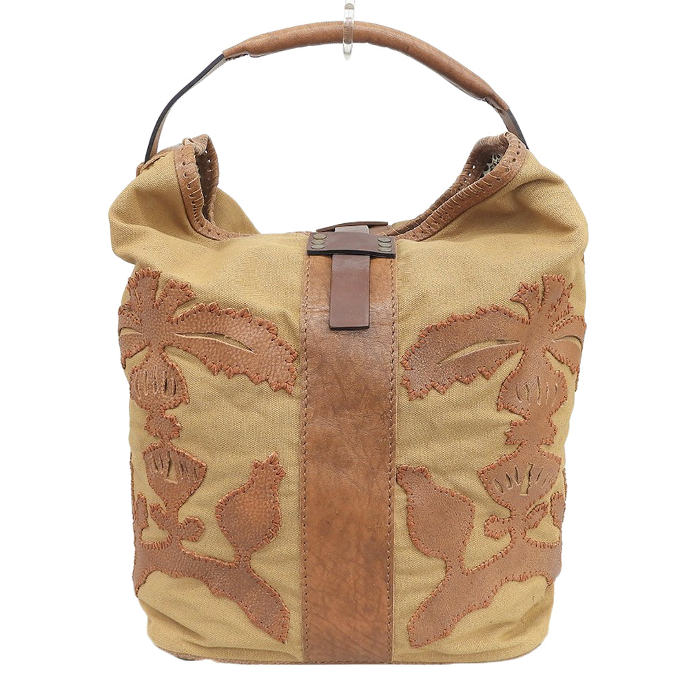 JAMIN PUECH ジャマンピュエッシュ ステッチ デザイン ワンハンド バッグ レザー ショルダーバッグ レディース ブラウン ショルダーバッグ