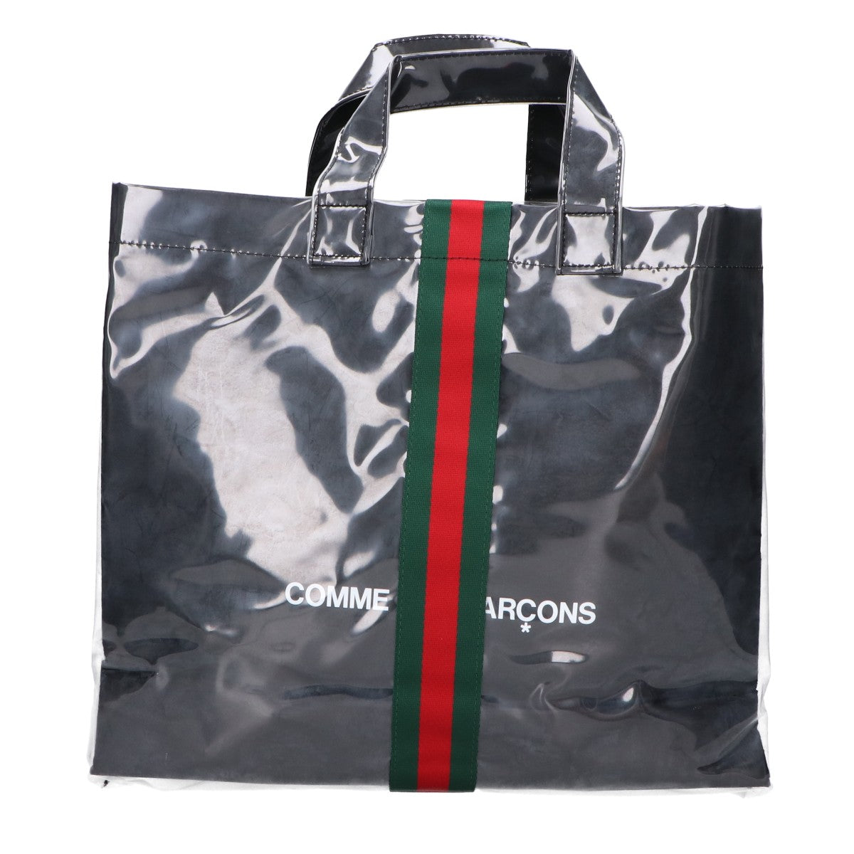 COMMEdesGARCONS コムデギャルソン x GUCCI 美品 OD-K221-051 シェリーライン ビニール トートバッグ