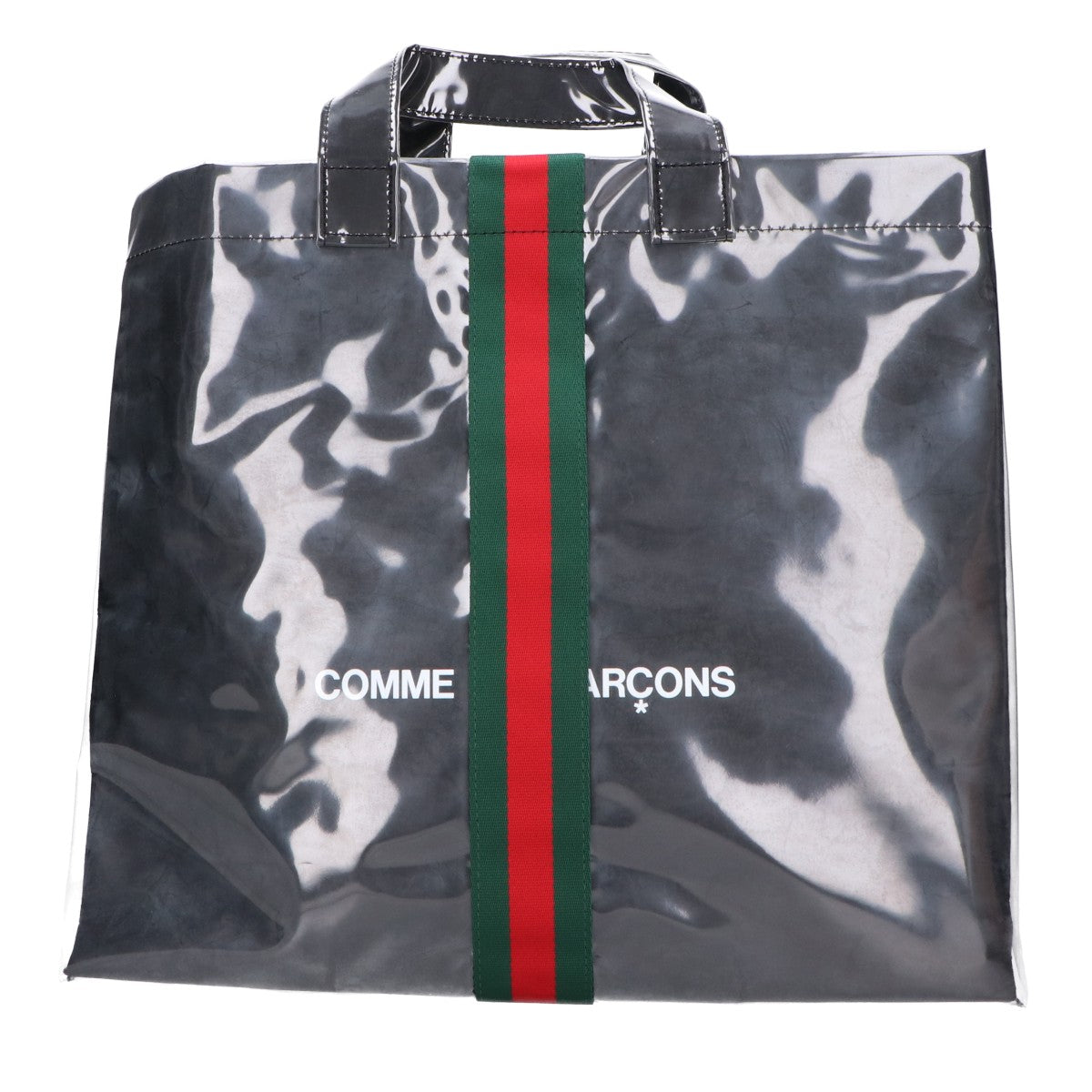 COMMEdesGARCONS コムデギャルソン x GUCCI 美品 OD-K221-051 シェリーライン ビニール トートバッグ