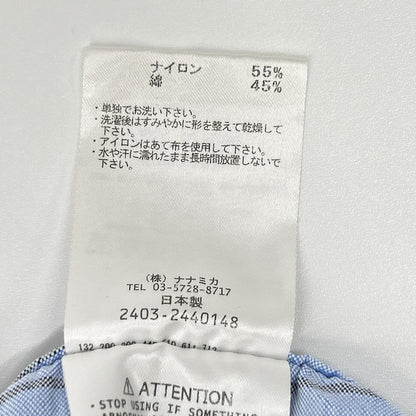 nanamica ナナミカ SUGF352 ブルー×グレー ボタンダウンストライプウィンドシャツ トップス