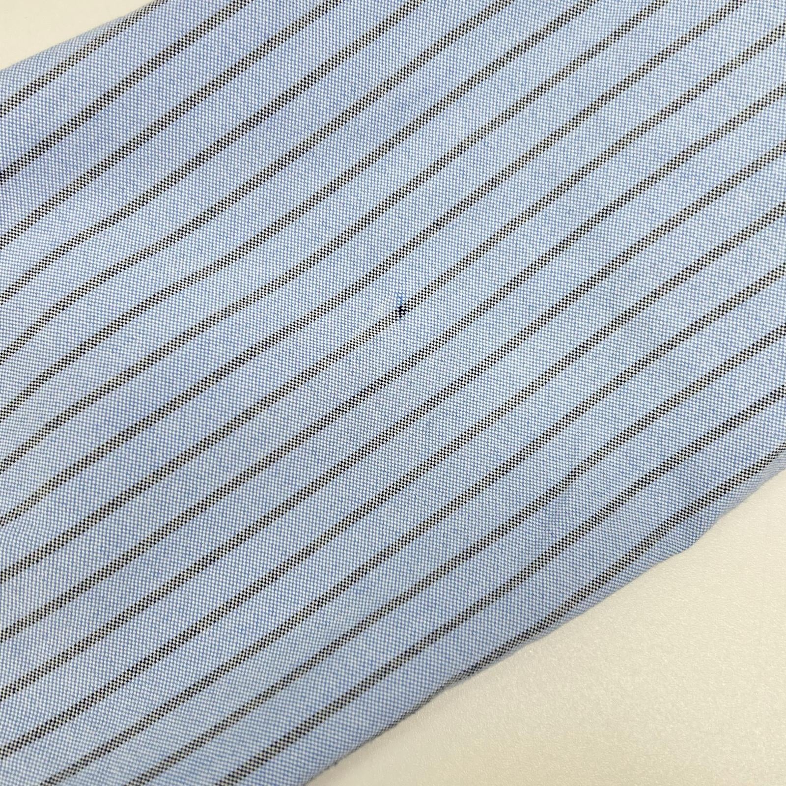 nanamica ナナミカ SUGF352 ブルー×グレー ボタンダウンストライプウィンドシャツ トップス