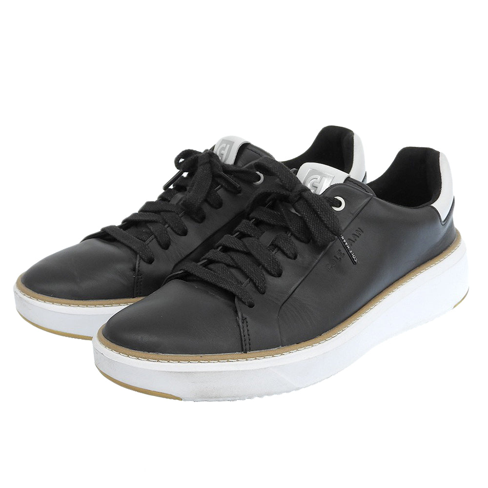 COLE HAAN コールハーン レザー スニーカー シューズ メンズ ブラック 8 1/2M C34225 シューズ