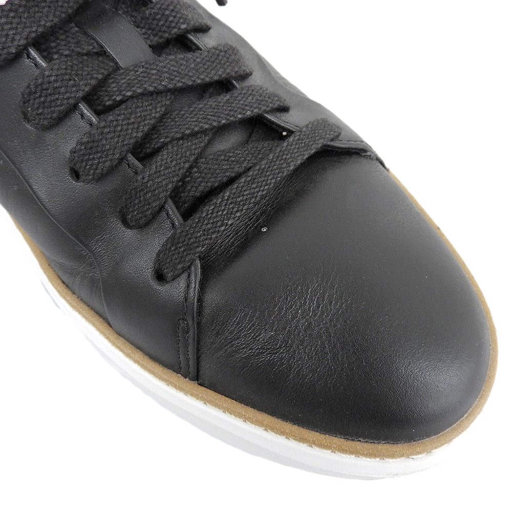 COLE HAAN コールハーン レザー スニーカー シューズ メンズ ブラック 8 1/2M C34225 シューズ