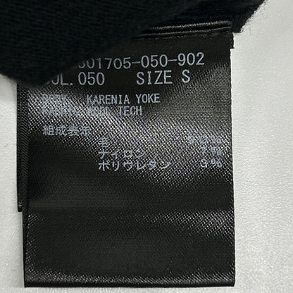 Theory セオリー 01-2301705 ブラック ウール長袖ニット トップス