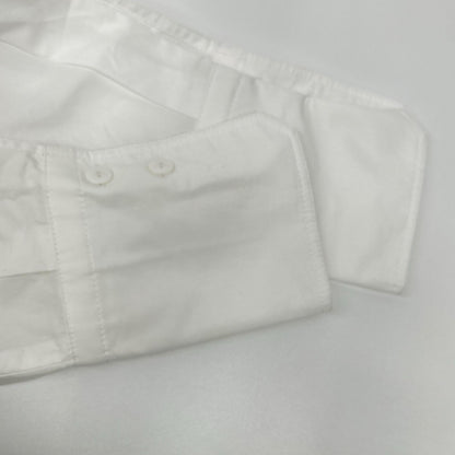 PATOU パトゥ ホワイト オーガニックコットン ラヴァリエール ブラウス トップス