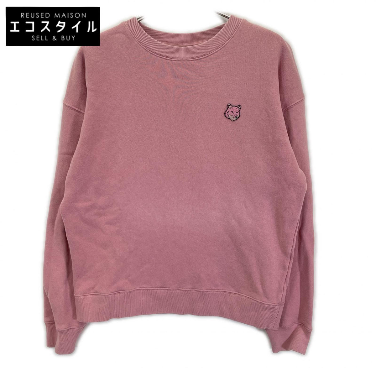 MAISON KITSUNE メゾンキツネ ピンク FOX HEAD PATCH トレーナー トップス